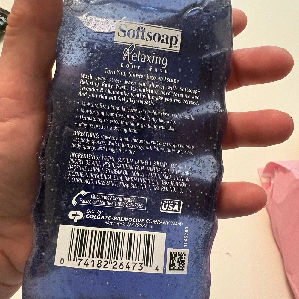 Rare Discontinued Softsoap Relaxing Body Wash Lavender Chamomile 12oz
